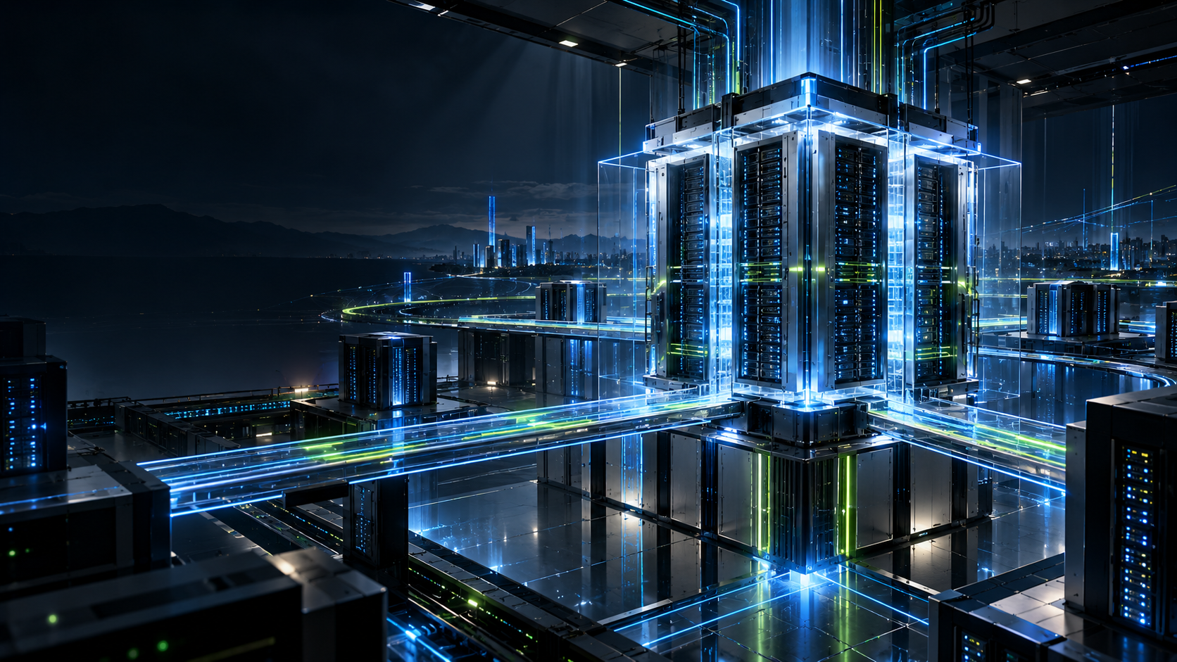 ภาพแนวคิดโครงสร้างพื้นฐานดิจิทัลของ Infinity Data
